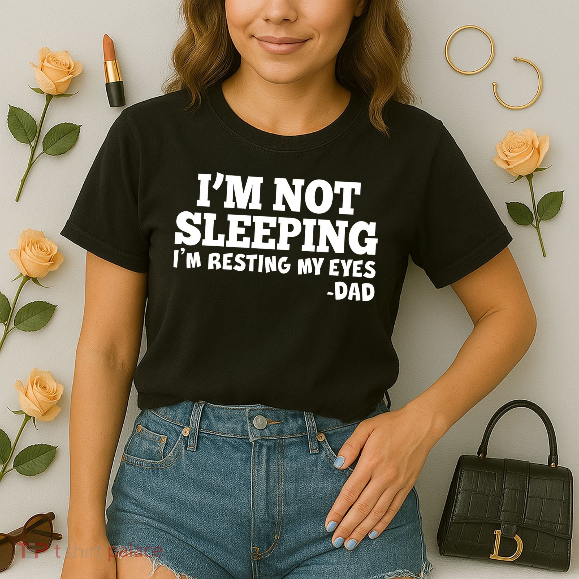 Funny I'm Not Sleeping Dad Comfort Colors Boxy T-Shirt