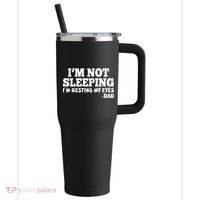 Funny I'm Not Sleeping Dad 40oz Vacuum Insulated Stainless Steel Travel Tumbler thumb 0