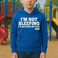 Funny I'm Not Sleeping Dad Kids Hoodie thumb 2