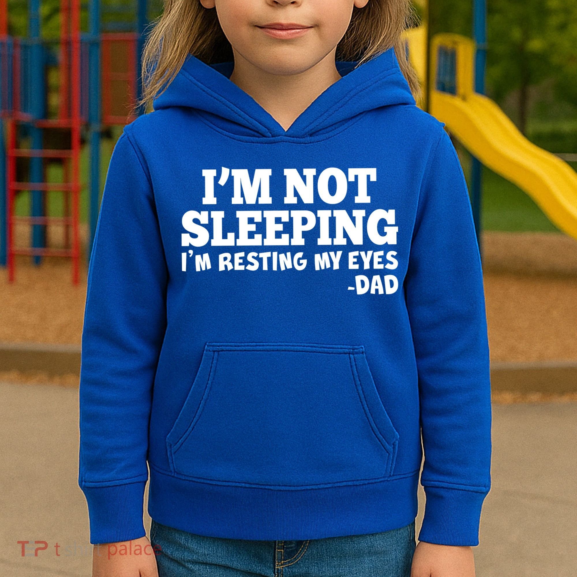 Funny I'm Not Sleeping Dad Kids Hoodie