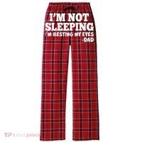Funny I'm Not Sleeping Dad Women's Flannel Plaid Pajama Pants thumb 0