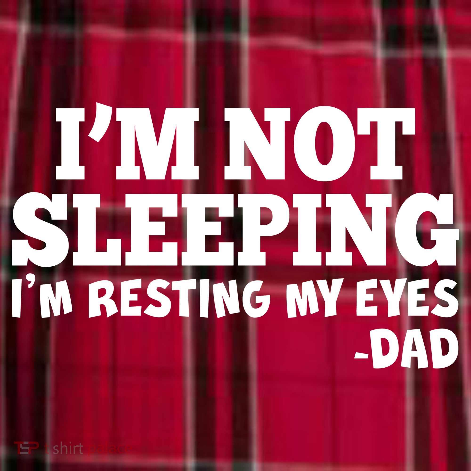Funny I'm Not Sleeping Dad Women's Flannel Plaid Pajama Pants