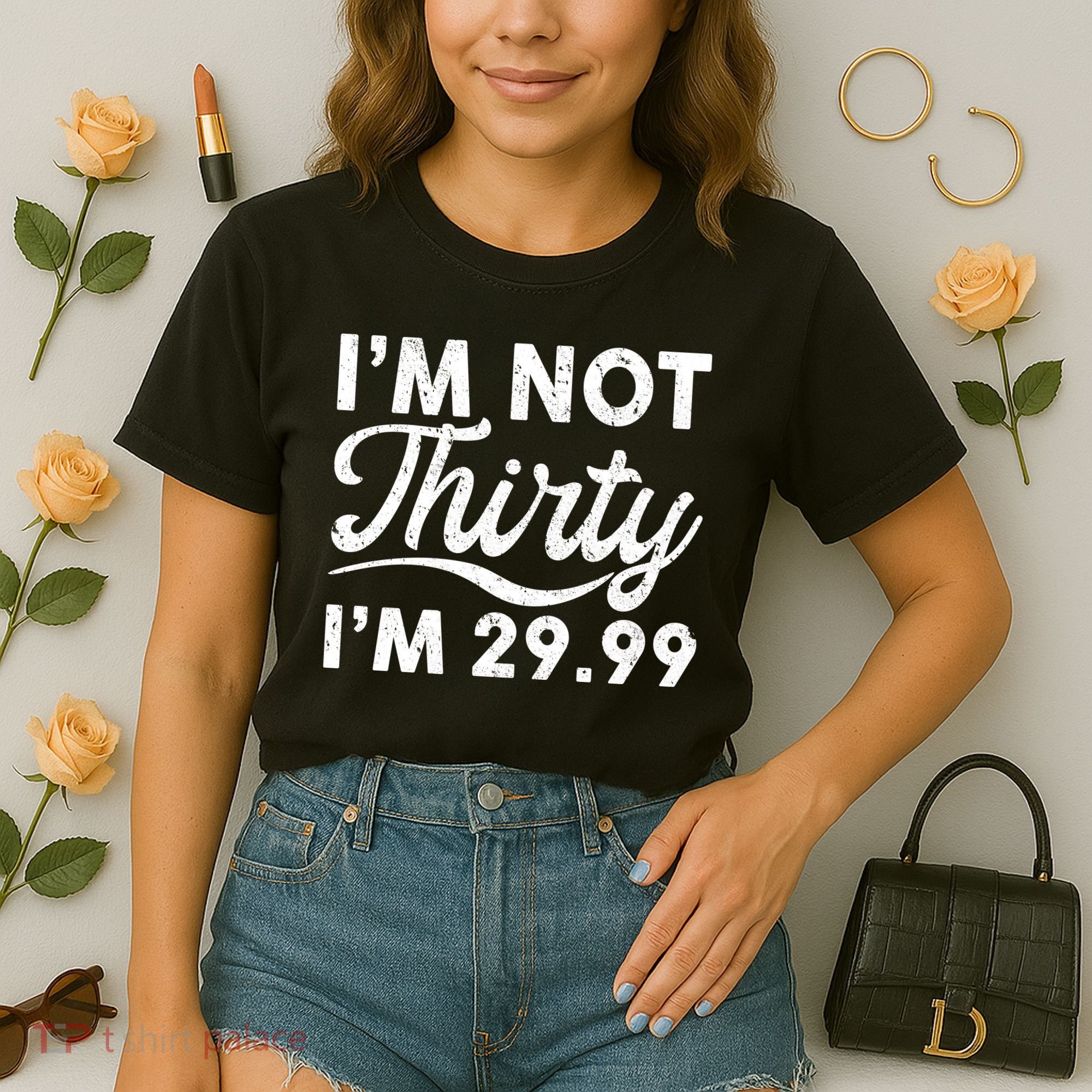 Funny I'm Not Thirty I'm 29.99 Birthday Comfort Colors Boxy T-Shirt