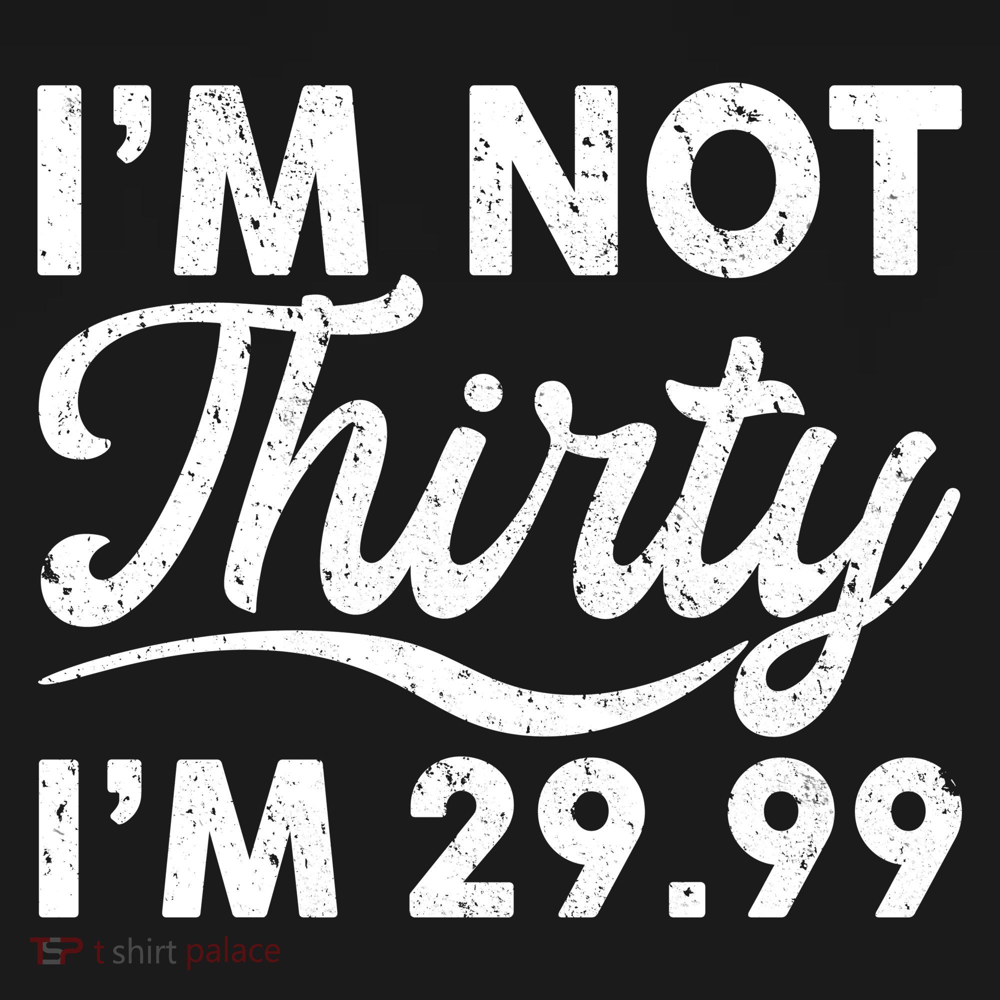 Funny I'm Not Thirty I'm 29.99 Birthday Mousepad