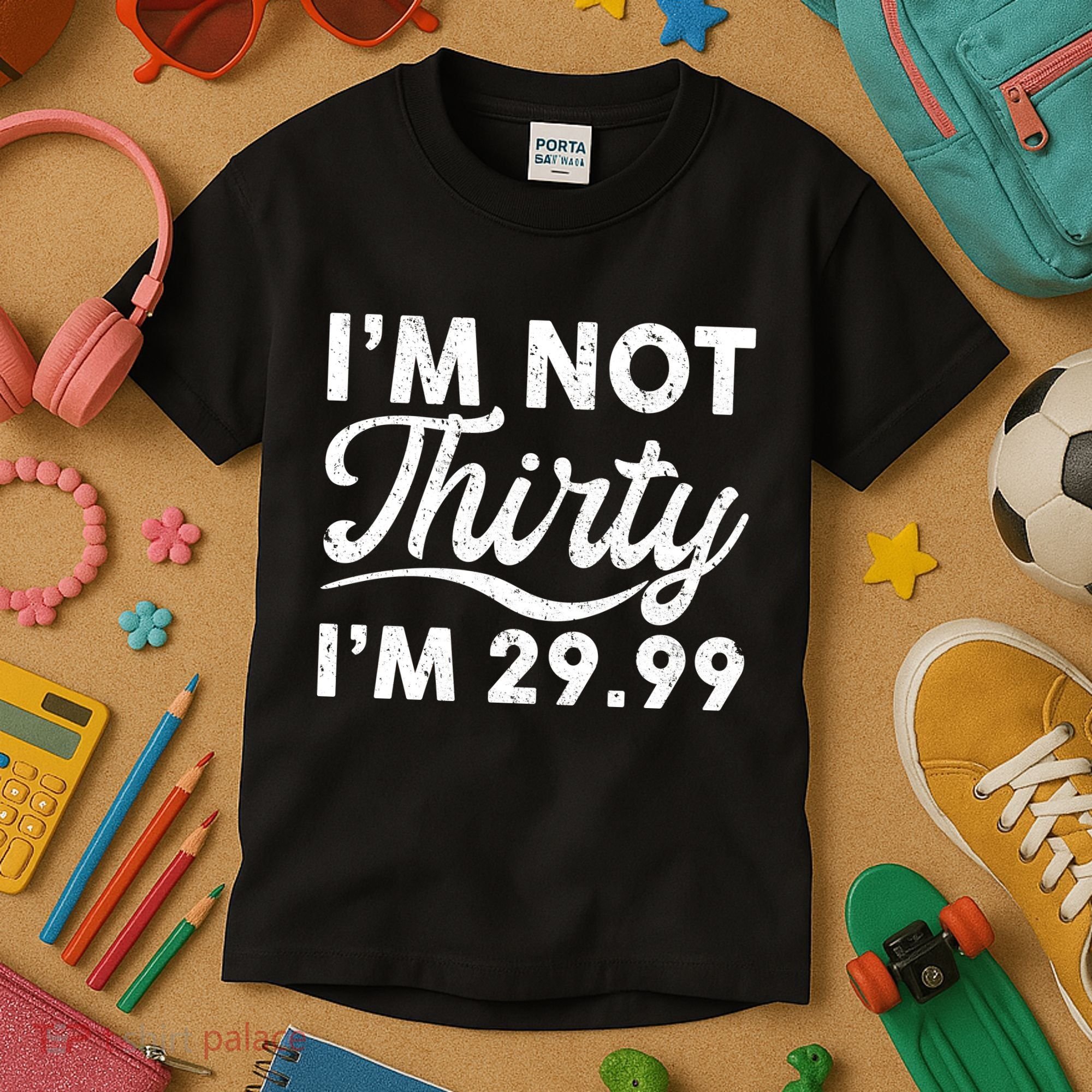 Funny I'm Not Thirty I'm 29.99 Birthday Kids T-Shirt