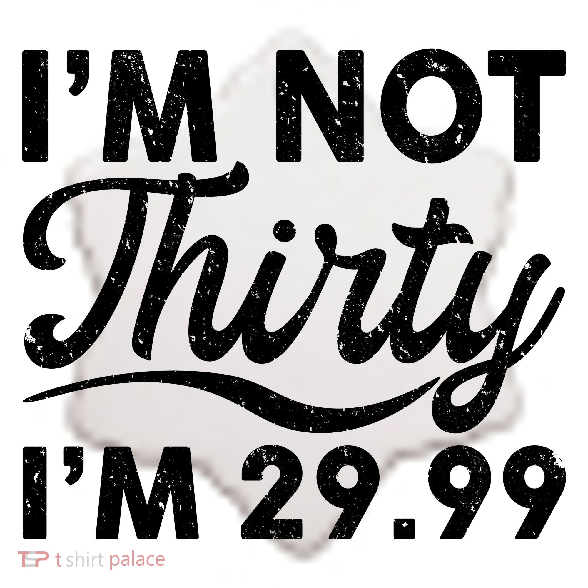 Funny I'm Not Thirty I'm 29.99 Birthday Ceramic Ornament