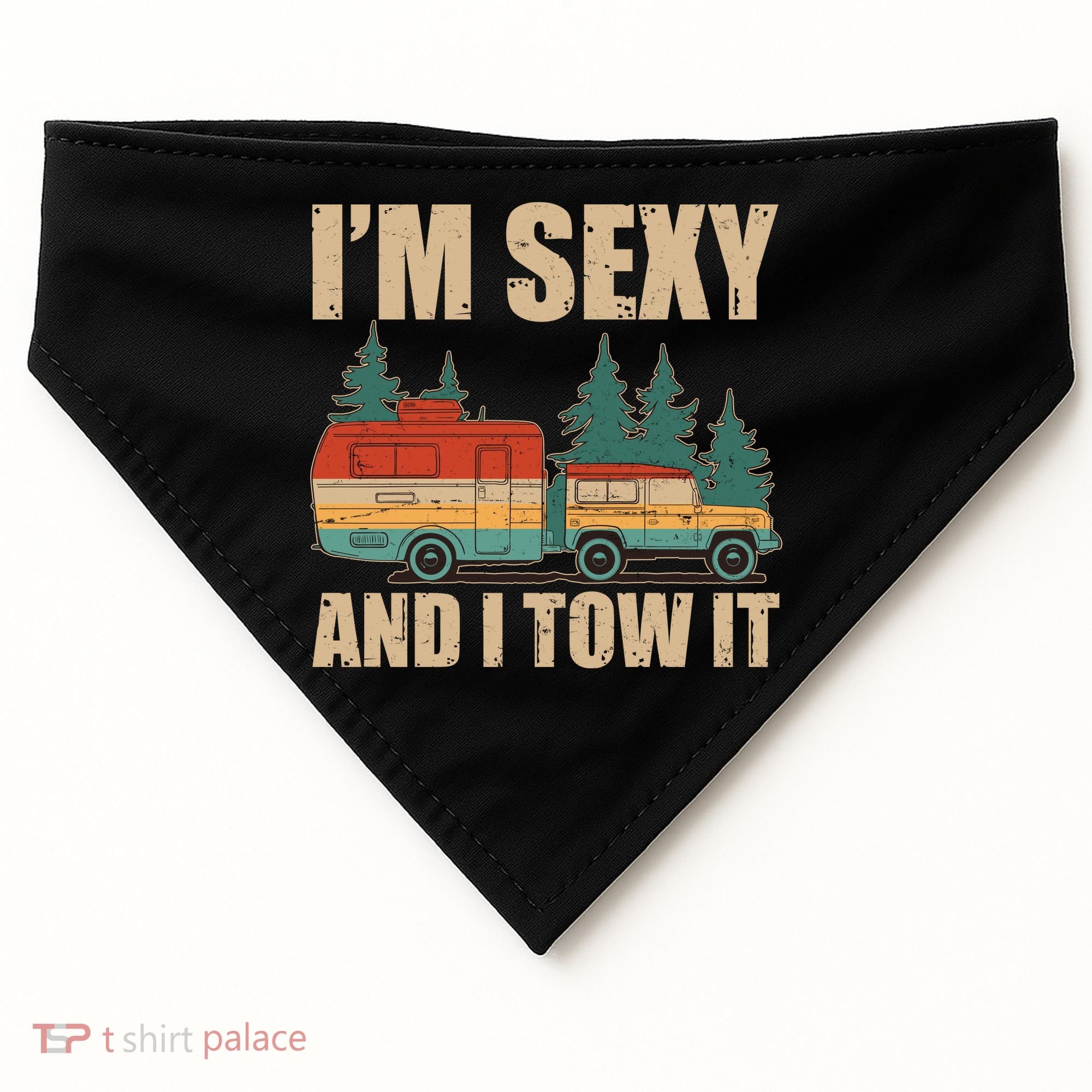 Funny I'm Sexy and I Tow It USA-Made Doggie Bandana