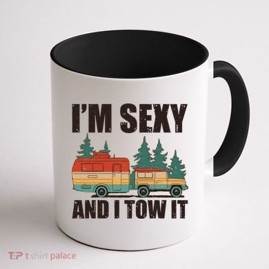 Funny I'm Sexy and I Tow It Coffee Mug back