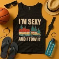 Funny I'm Sexy and I Tow It Tank Top thumb 4