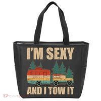 Funny I'm Sexy and I Tow It Tote Bag thumb 0