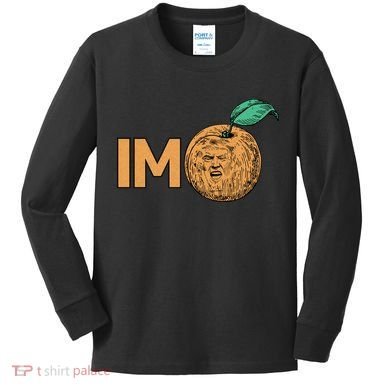 Funny Impeach Trump Peach Logo Kids Long Sleeve Shirt