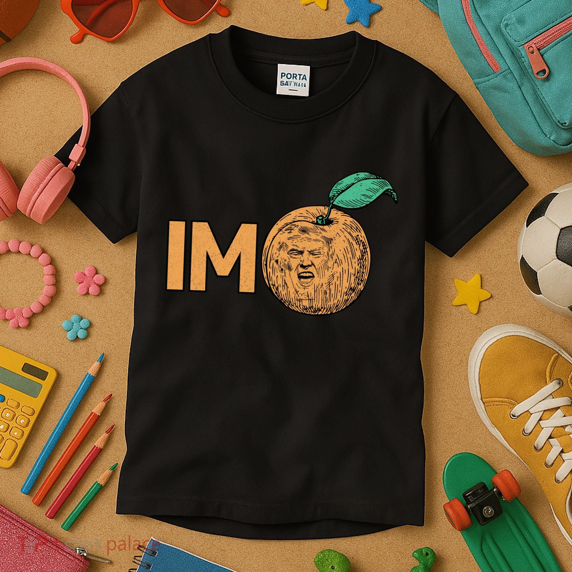 Funny Impeach Trump Peach Logo Kids T-Shirt
