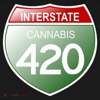 Funny Interstate 420 in the state of Cannabis Marijuana Weed T-Shirt thumb 7