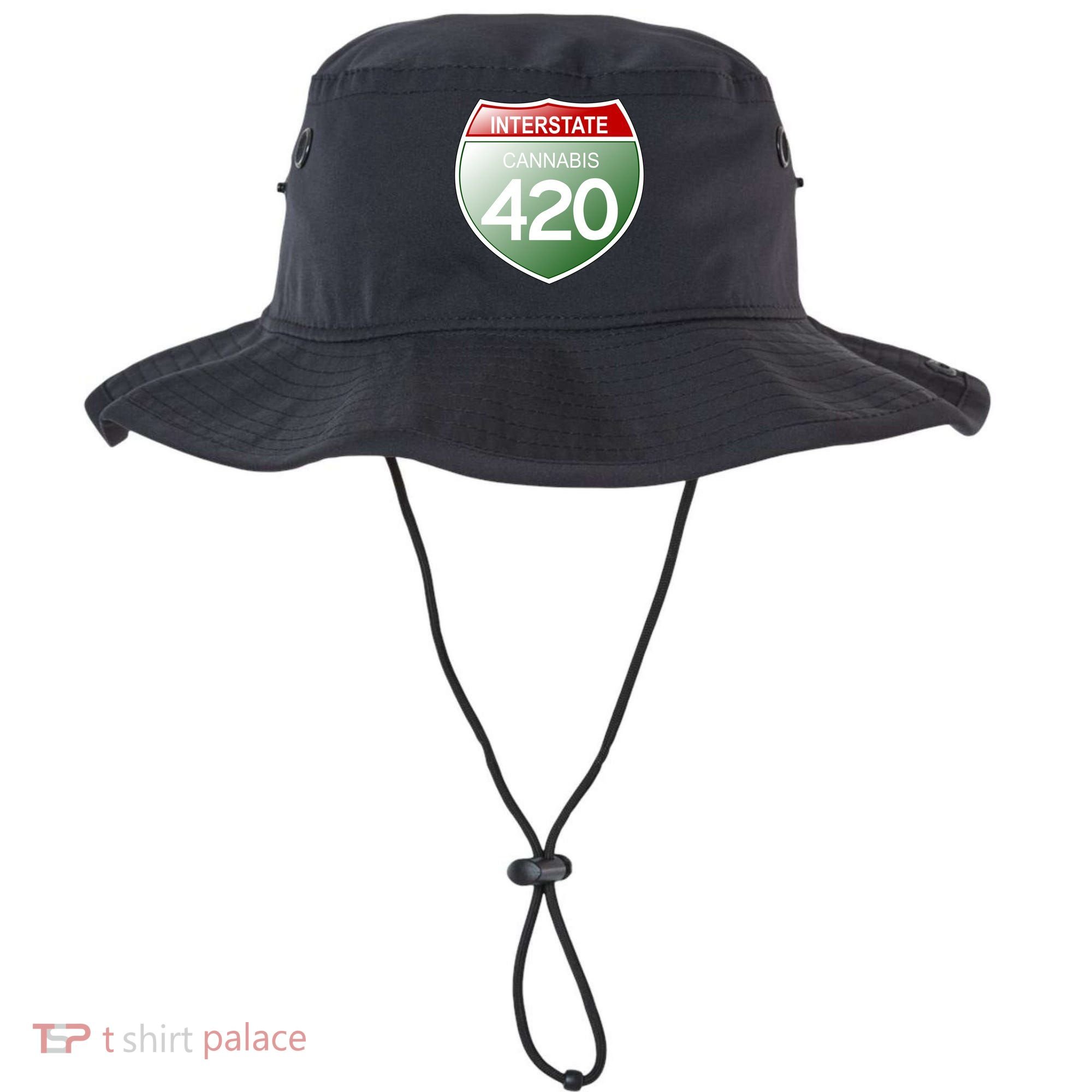 Funny Interstate 420 in the state of Cannabis Marijuana Weed Bucket Hat