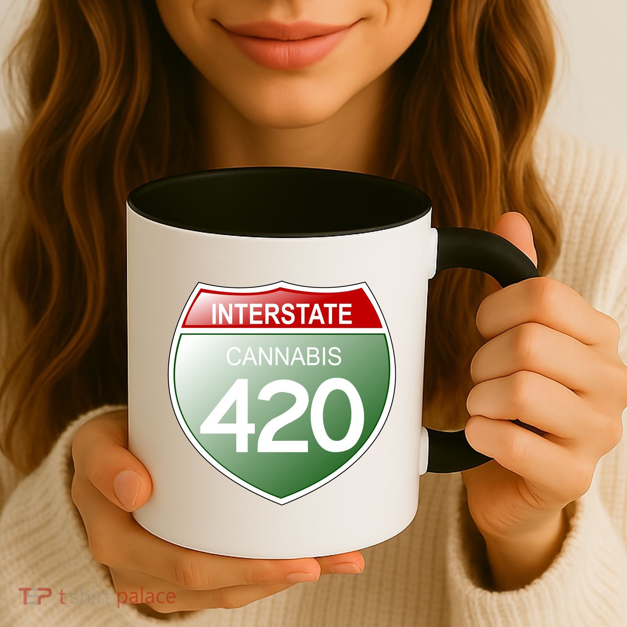 Funny Interstate 420 in the state of Cannabis Marijuana Weed Coffee Mug