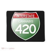 Funny Interstate 420 in the state of Cannabis Marijuana Weed Mousepad thumb 0