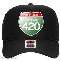 Funny Interstate 420 in the state of Cannabis Marijuana Weed Hat thumb 0