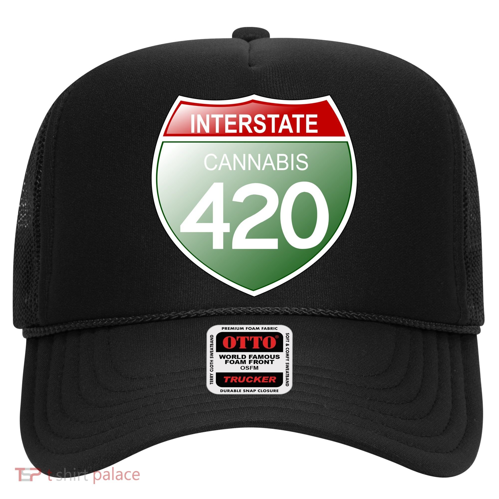 Funny Interstate 420 in the state of Cannabis Marijuana Weed Hat