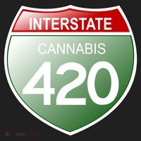 Funny Interstate 420 in the state of Cannabis Marijuana Weed Hat thumb 2