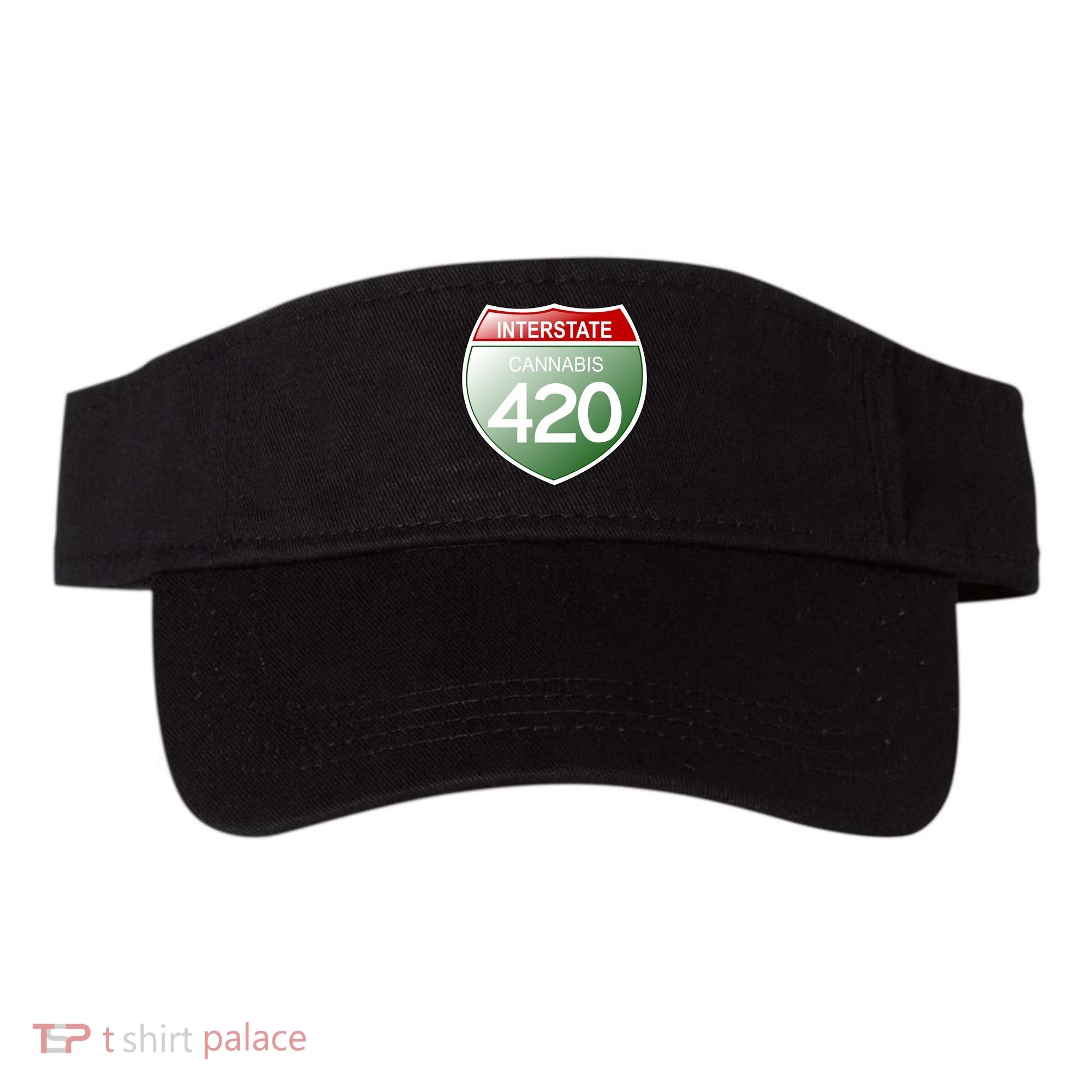 Funny Interstate 420 in the state of Cannabis Marijuana Weed Visor