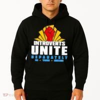 Funny Introverts Unite Separately In Your Homes Hoodie thumb 2
