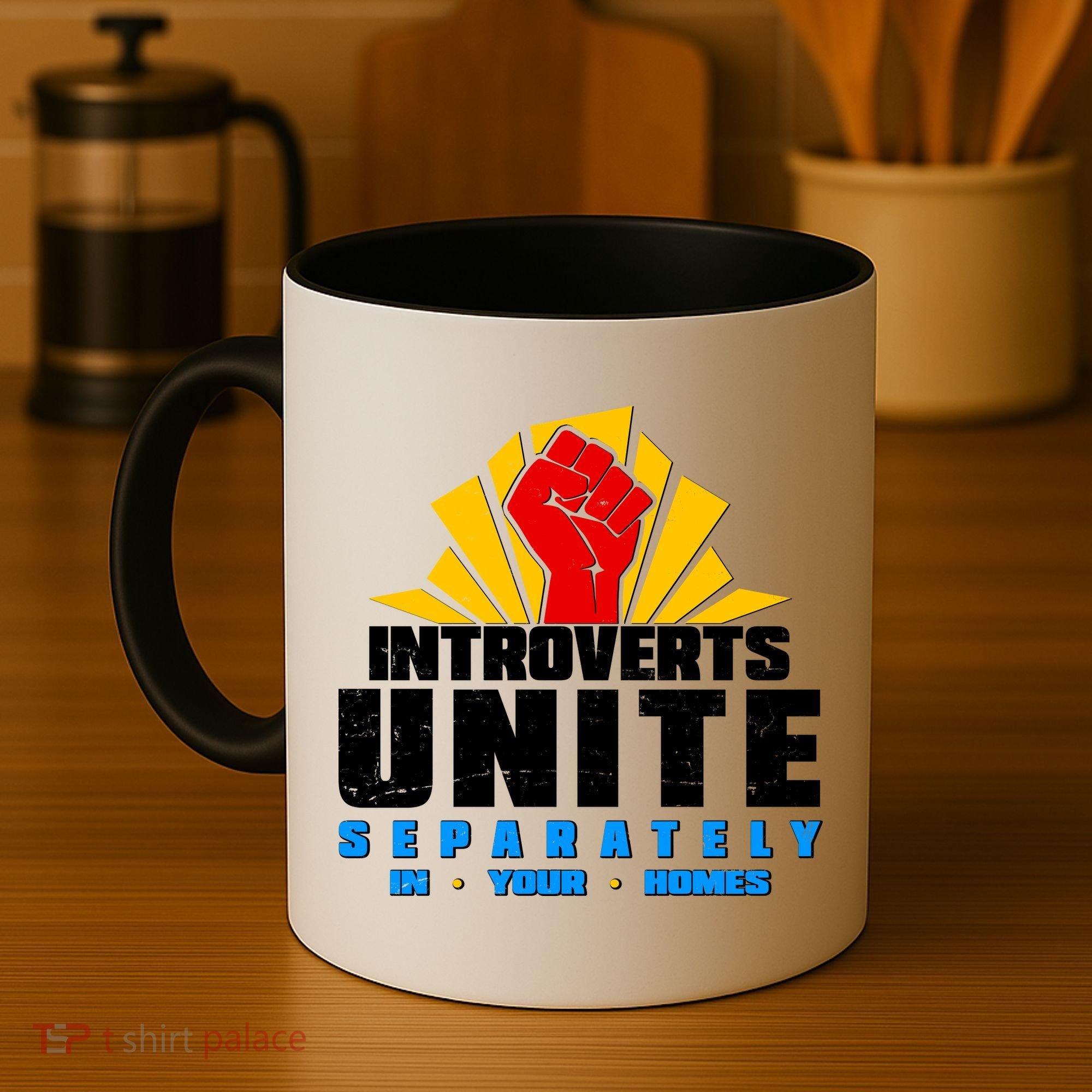 Funny Introverts Unite Separately In Your Homes Coffee Mug