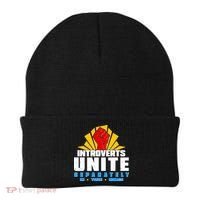 Funny Introverts Unite Separately In Your Homes Beanie thumb 0