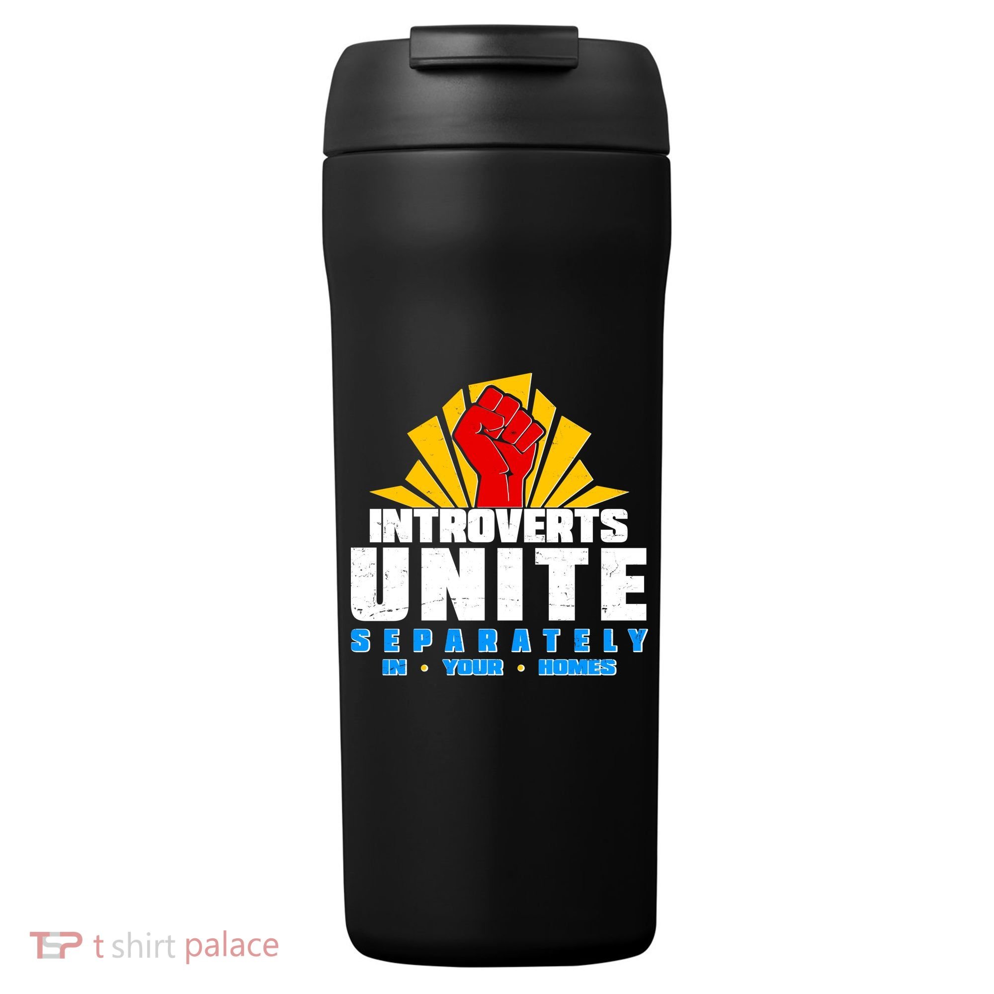Funny Introverts Unite Separately In Your Homes 24oz Duet Stainless Steel Tumbler