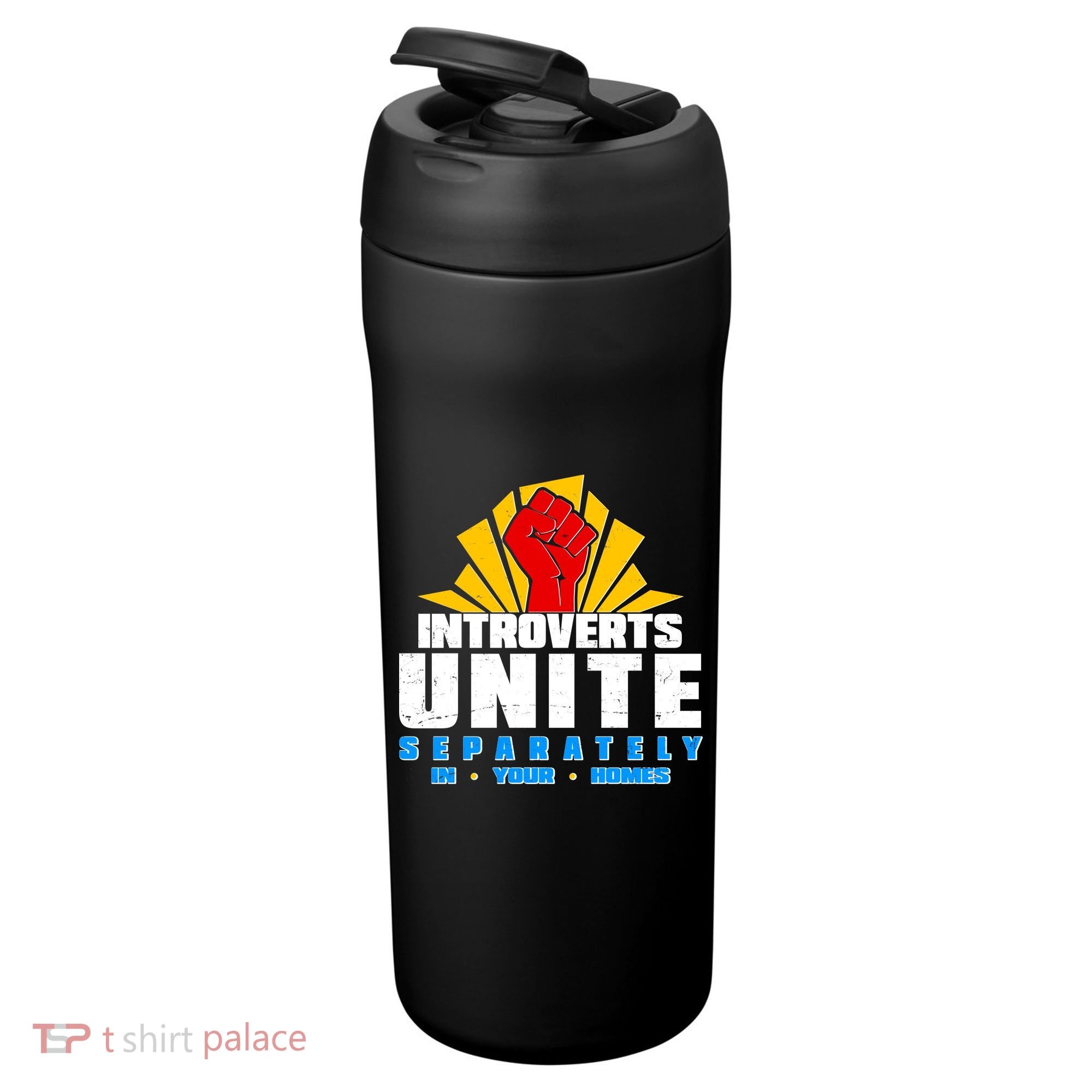Funny Introverts Unite Separately In Your Homes 24oz Duet Stainless Steel Tumbler