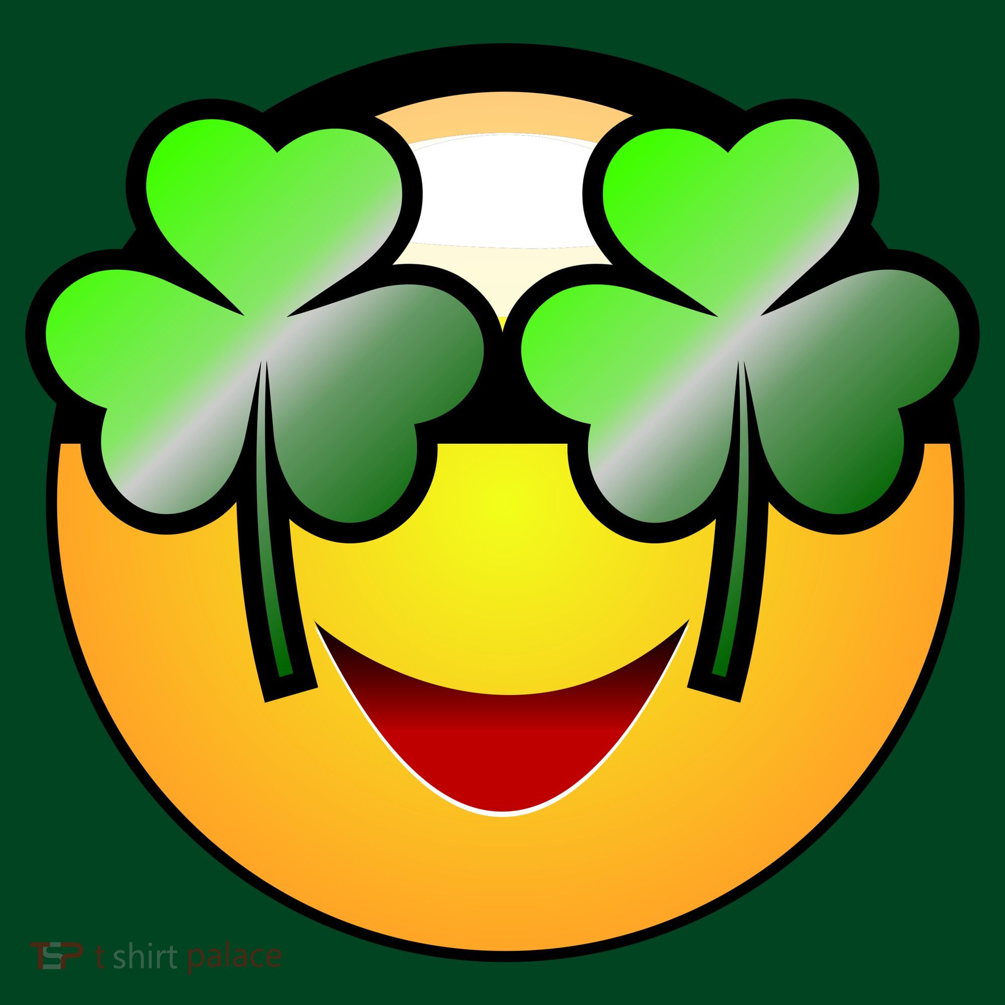 Funny Irish Clover St. Patrick's Day Emoji Kids Hoodie