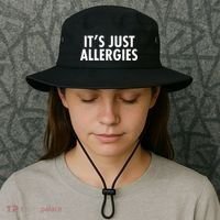 Funny It's Just Allergies Pandemic Bucket Hat thumb 3