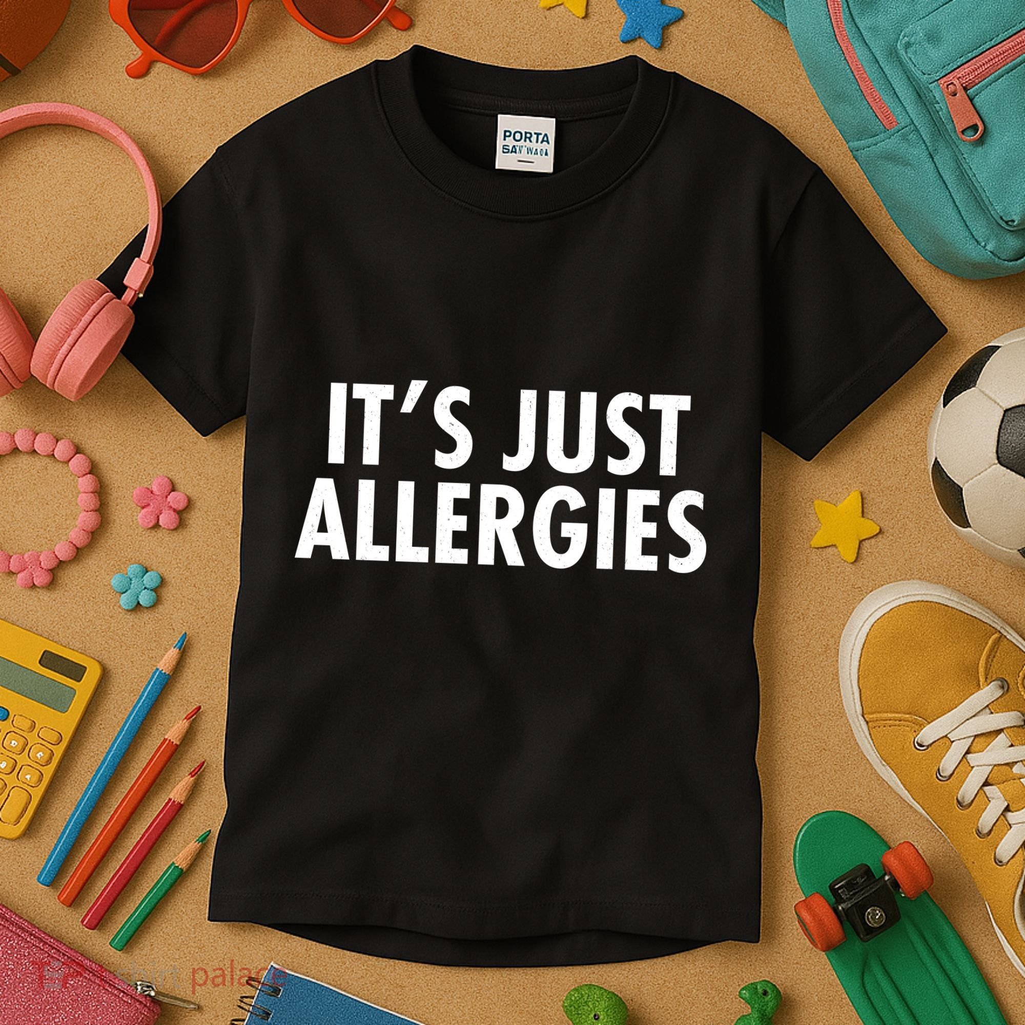 Funny It's Just Allergies Pandemic Kids T-Shirt