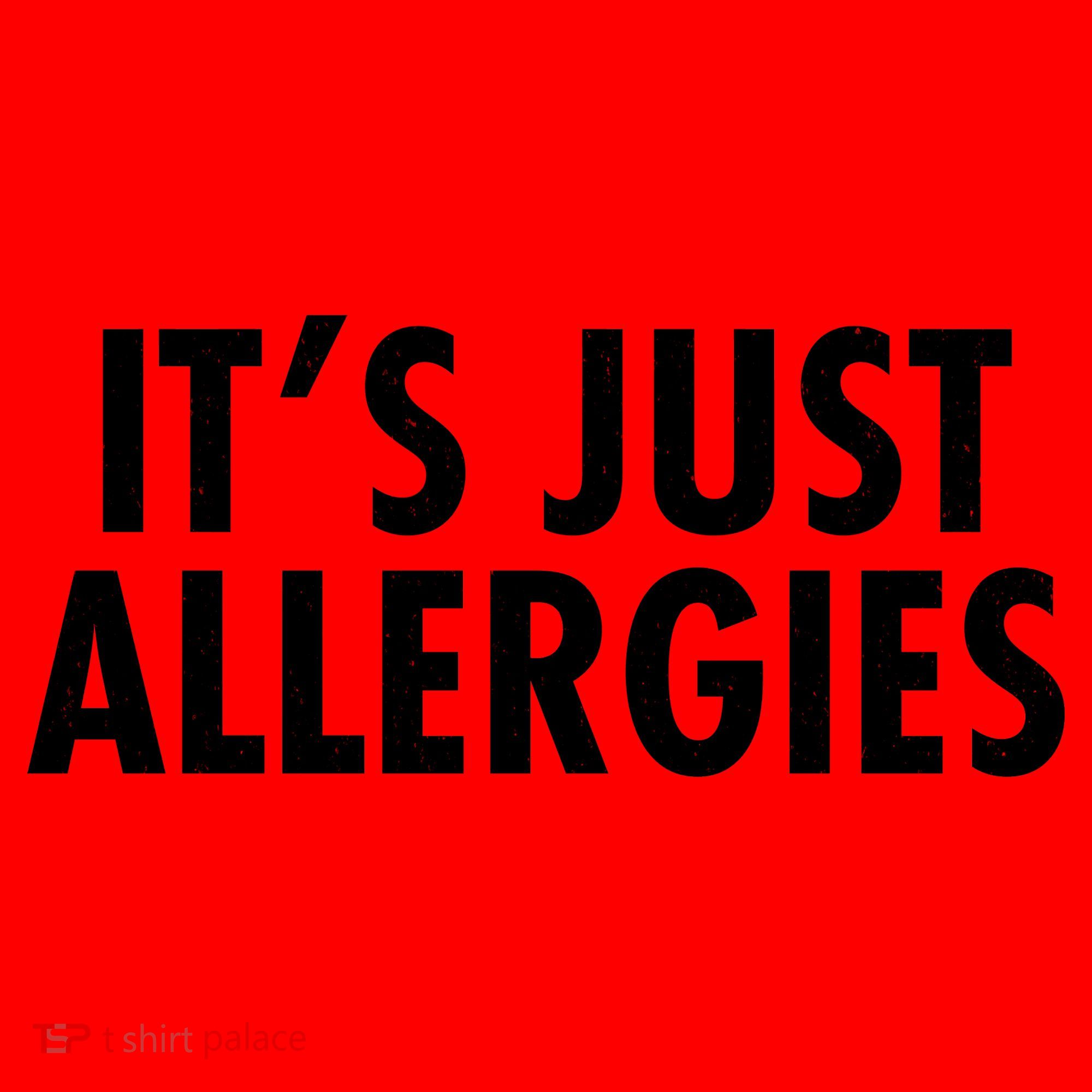 Funny It's Just Allergies Pandemic Santa Hat