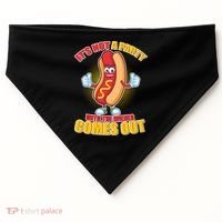 Funny It's Not A Party Until The Wiener Comes Out USA-Made Doggie Bandana thumb 0
