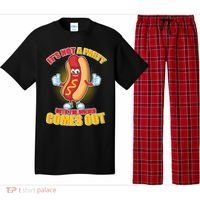 Funny It's Not A Party Until The Wiener Comes Out Pajama Set thumb 0