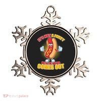 Funny It's Not A Party Until The Wiener Comes Out Ornament thumb 0