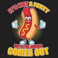 Funny It's Not A Party Until The Wiener Comes Out Hat thumb 2