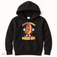 Funny It's Not A Party Until The Wiener Comes Out Kids Hoodie thumb 0