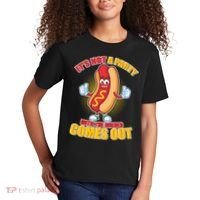 Funny It's Not A Party Until The Wiener Comes Out Kids T-Shirt thumb 2