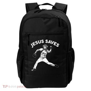 Funny Jesus Saves Baseball Backpack
