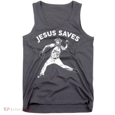Funny Jesus Saves Baseball Tank Top