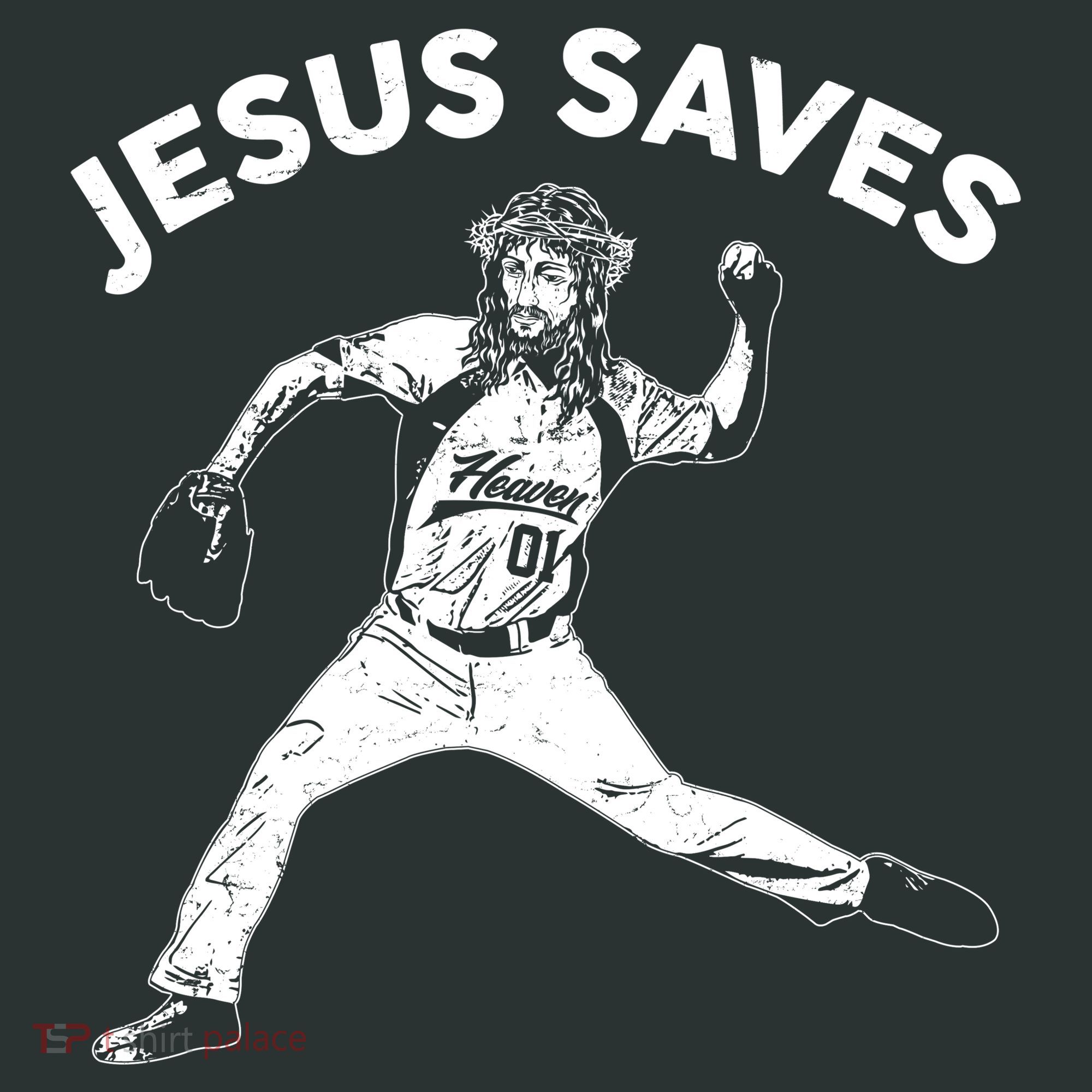 Funny Jesus Saves Baseball Toddler T-Shirt
