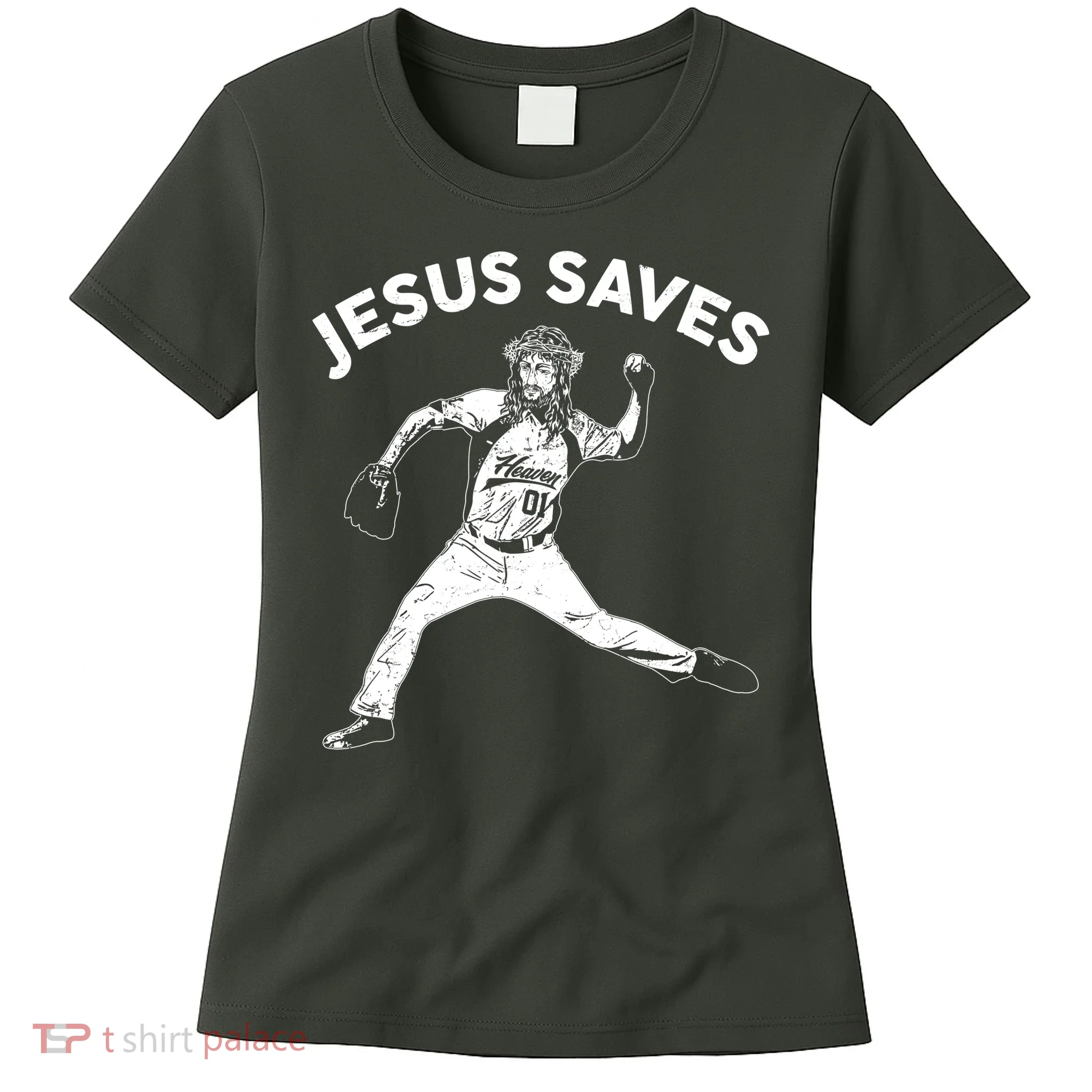 Funny Jesus Saves Baseball Women's T-Shirt