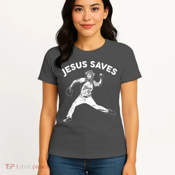 Funny Jesus Saves Baseball Women's T-Shirt
