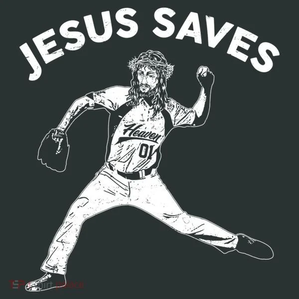 Funny Jesus Saves Baseball Women's T-Shirt