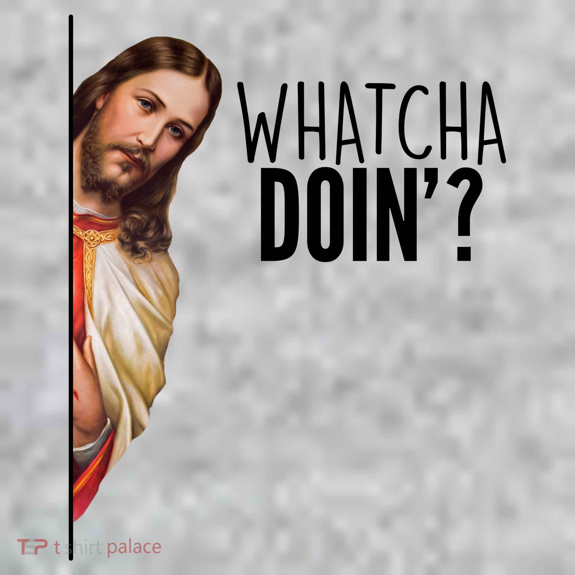 Funny Jesus Whatcha Doin' Pajama Set