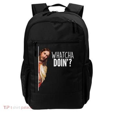 Funny Jesus Whatcha Doin' Backpack