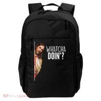 Funny Jesus Whatcha Doin' Backpack thumb 0