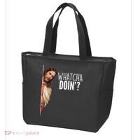 Funny Jesus Whatcha Doin' Tote Bag thumb 3