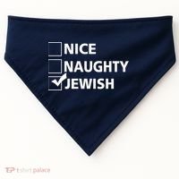 Funny Jewish Holiday Hanukkah USA-Made Doggie Bandana thumb 0